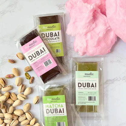 Dubai Chocolate, Cotton Candy Angel Hair Multi - Serve Best Sellers Bundle. Pack of 4 - Vegan America