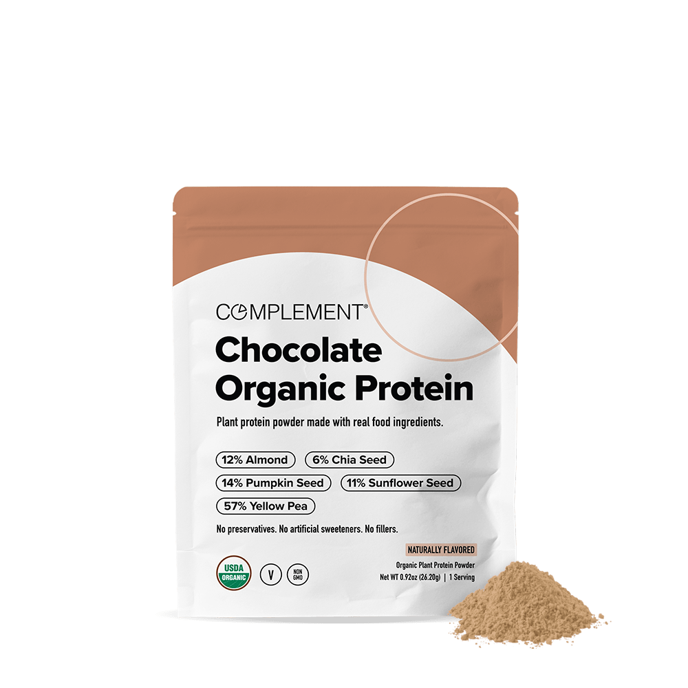 COMPLEMENT® Organic Protein Single Serving - Chocolate - Vegan America