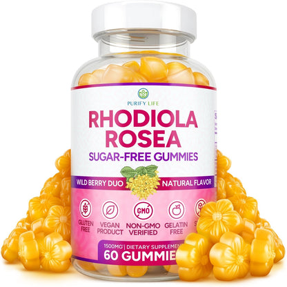 Sugar - Free Rhodiola Rosea Gummies - Vegan America