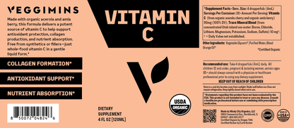 Veggimins Organic Vitamin C - Vegan America