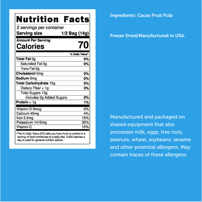 Freeze Dried Cacao Fruit Pulp
