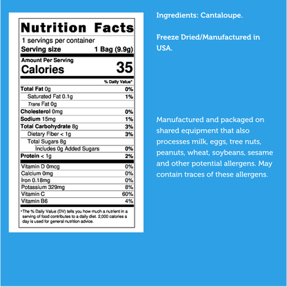 Freeze Dried Cantaloupe Melon