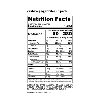 Cashew Bites Mix Pack – 6 Pack | Paleo-Friendly Snacks