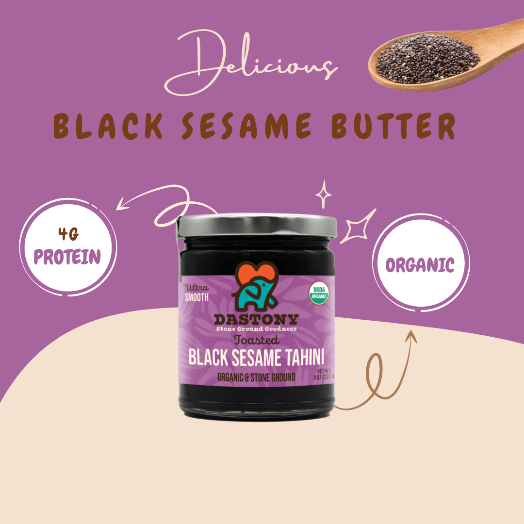 Organic Raw Black Sesame Seed Butter - Vegan America