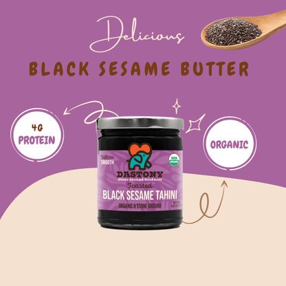 Organic Raw Black Sesame Seed Butter - Vegan America