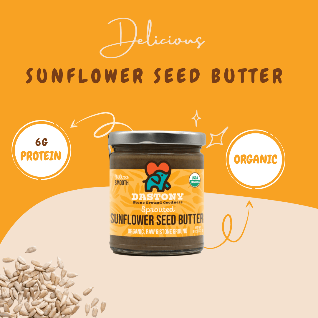 Organic Raw Sprouted Sunflower Seed Butter - Vegan America