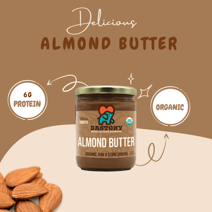 Organic Raw Almond Butter, 16 oz - Vegan America