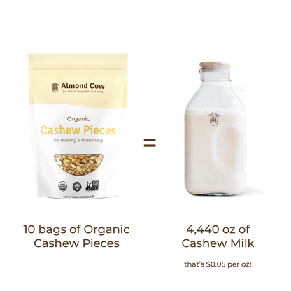 Case of Organic Cashew Pieces - 30 lbs