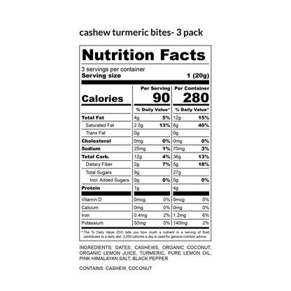 Cashew Bites Mix Pack – 6 Pack | Paleo-Friendly Snacks