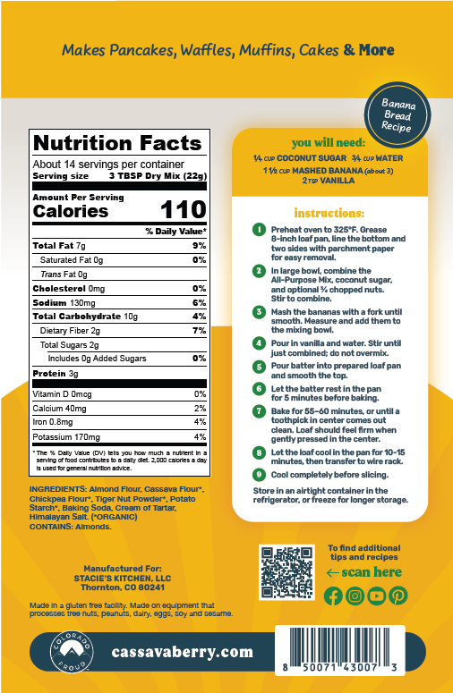 Gluten-Free All-Purpose Baking Mix | Plant-Based