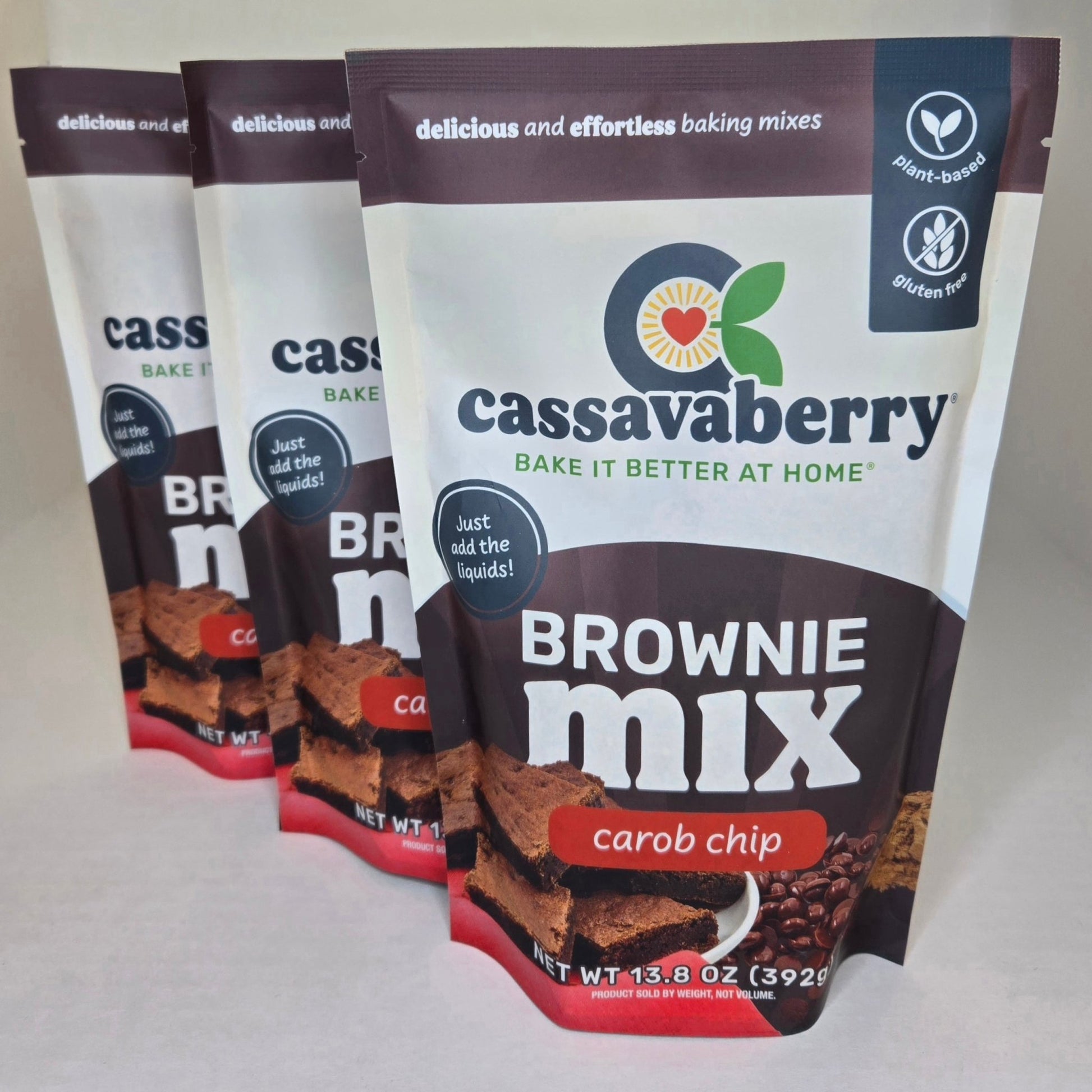 Gluten - Free & Plant - Based Carob Chip Brownie Baking Mix - Vegan America