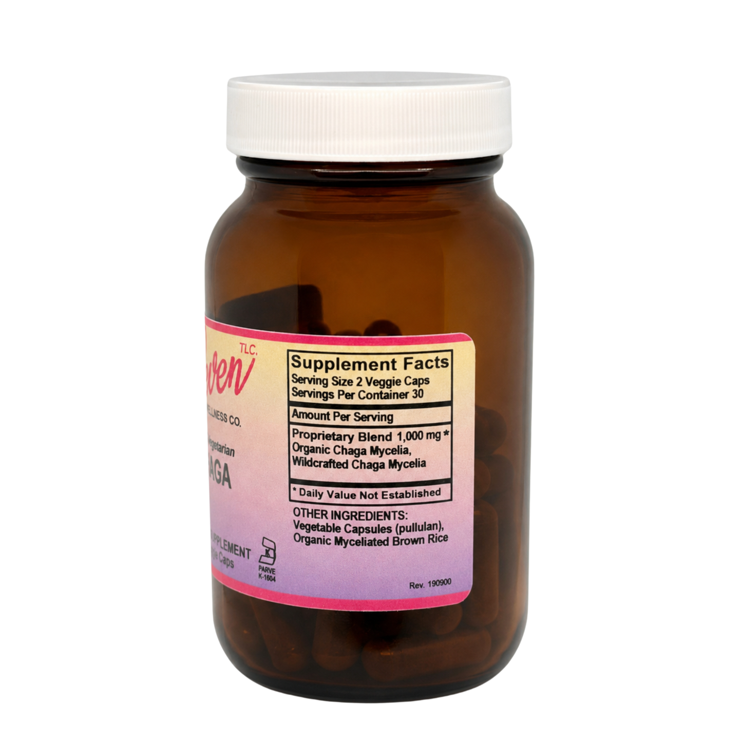 Organic Chaga Mushroom Capsules | Immune Support | 60 Count