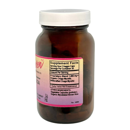 Organic Chaga Mushroom Capsules |60 Count - Vegan America