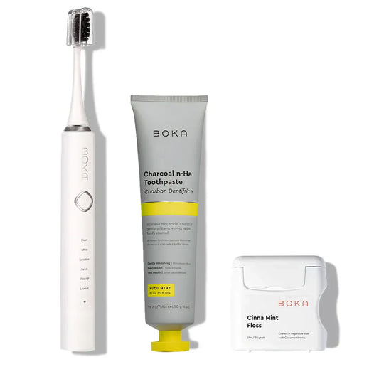 3.0 Boka Kit: premium oral care essentials for healthy teeth and gums on a white background.