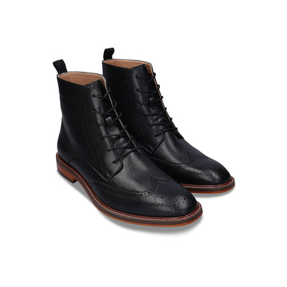 Men's Vegan Lace-Up Boots Chase Black