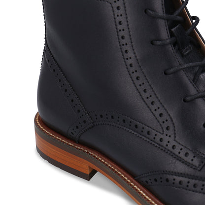 Men's Vegan Lace-Up Boots Chase Black
