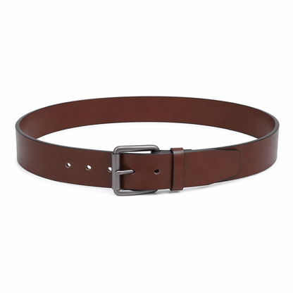 Casual belt w/ Roller buckle in Gunmetal (30 - 36) - Vegan America
