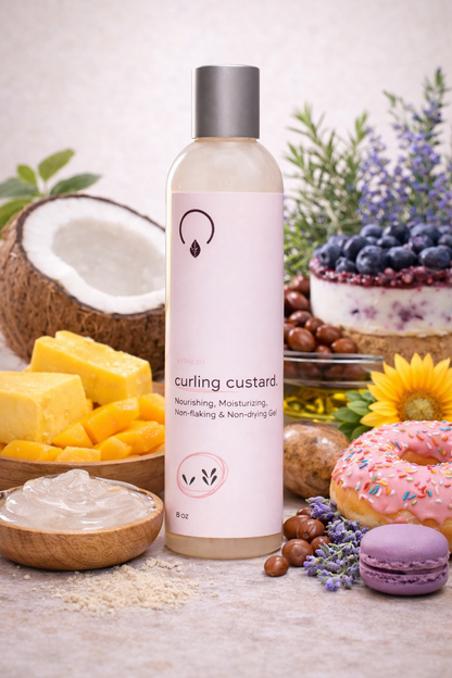Curling Custard Gel Low to Medium Porosity - Vegan America