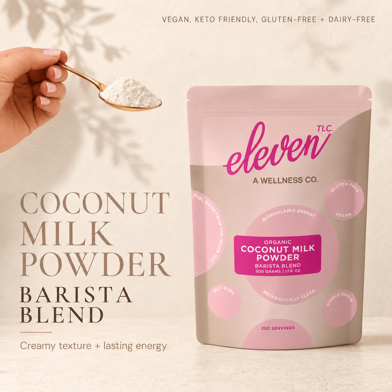 Organic Coconut Milk Powder | Plant-Based Creamer | 500g - Vegan America