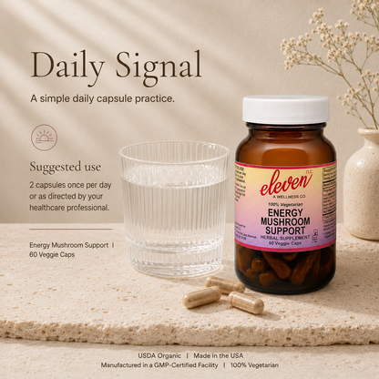 Energy Mushroom + Adaptogen Capsules | Stamina | 60 Capsules