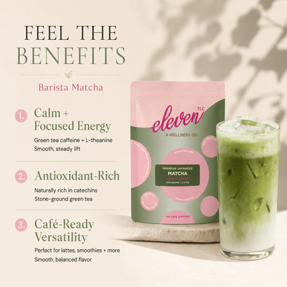Organic Japanese Barista Matcha Powder | 500g Bulk Food Service | Eleven TLC - Vegan America