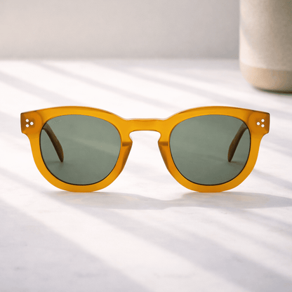 Ericeira - Round Bio Acetate Sunglasses - Vegan America