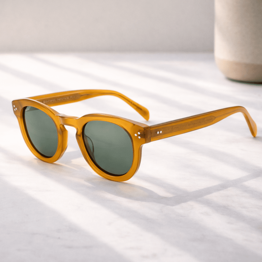 Ericeira - Round Bio Acetate Sunglasses - Vegan America