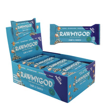RAWMYGOD Chia & Choco Raw Fruit & Nut Bar, Box of 16