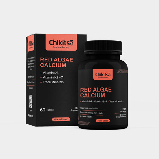 Red Algae Calcium with Vitamin D3 + Vitamin K2 M - 7 + Trace Minerals - Vegan America