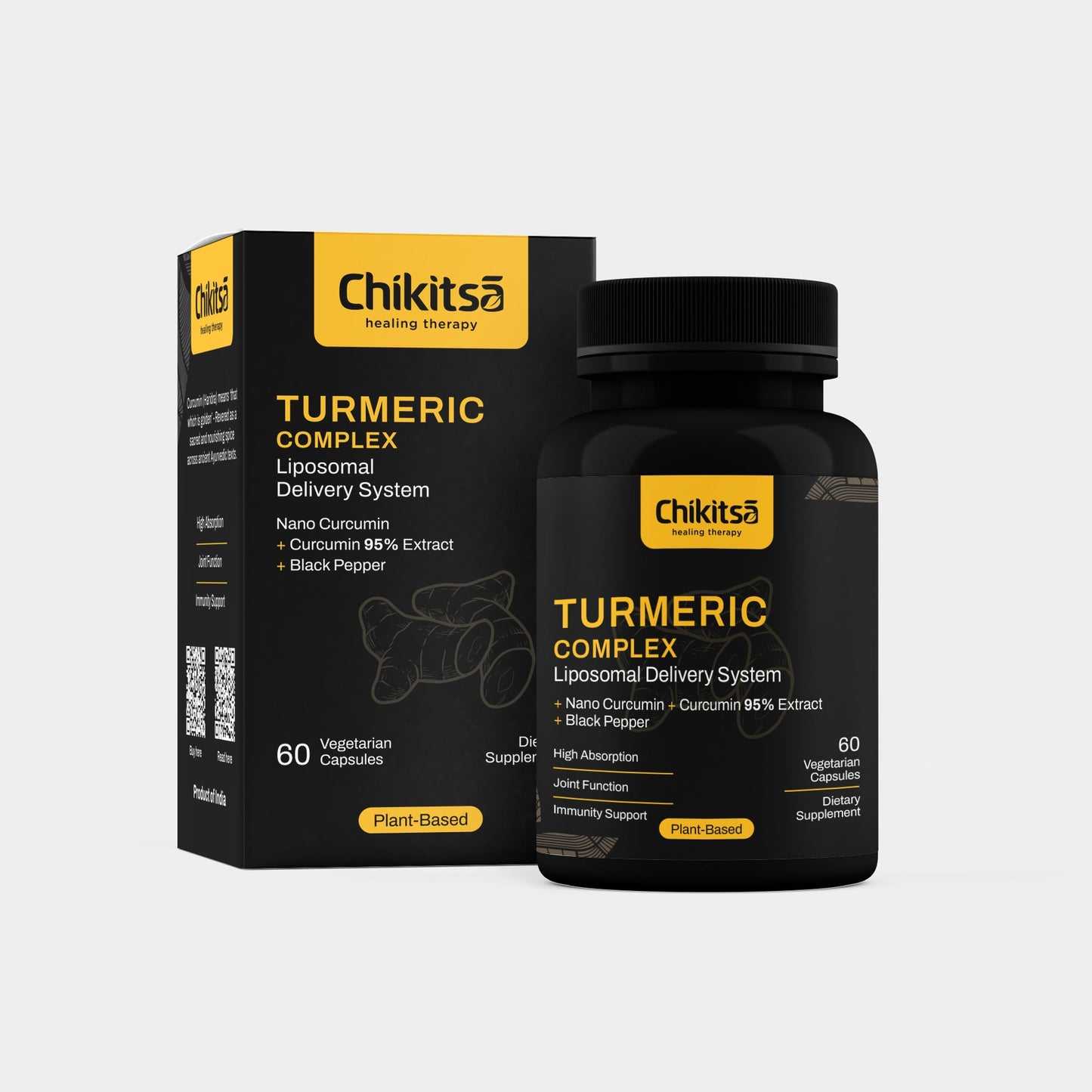 Liposomal Turmeric with Nano Curcumin & Black Pepper – 510mg - Vegan America