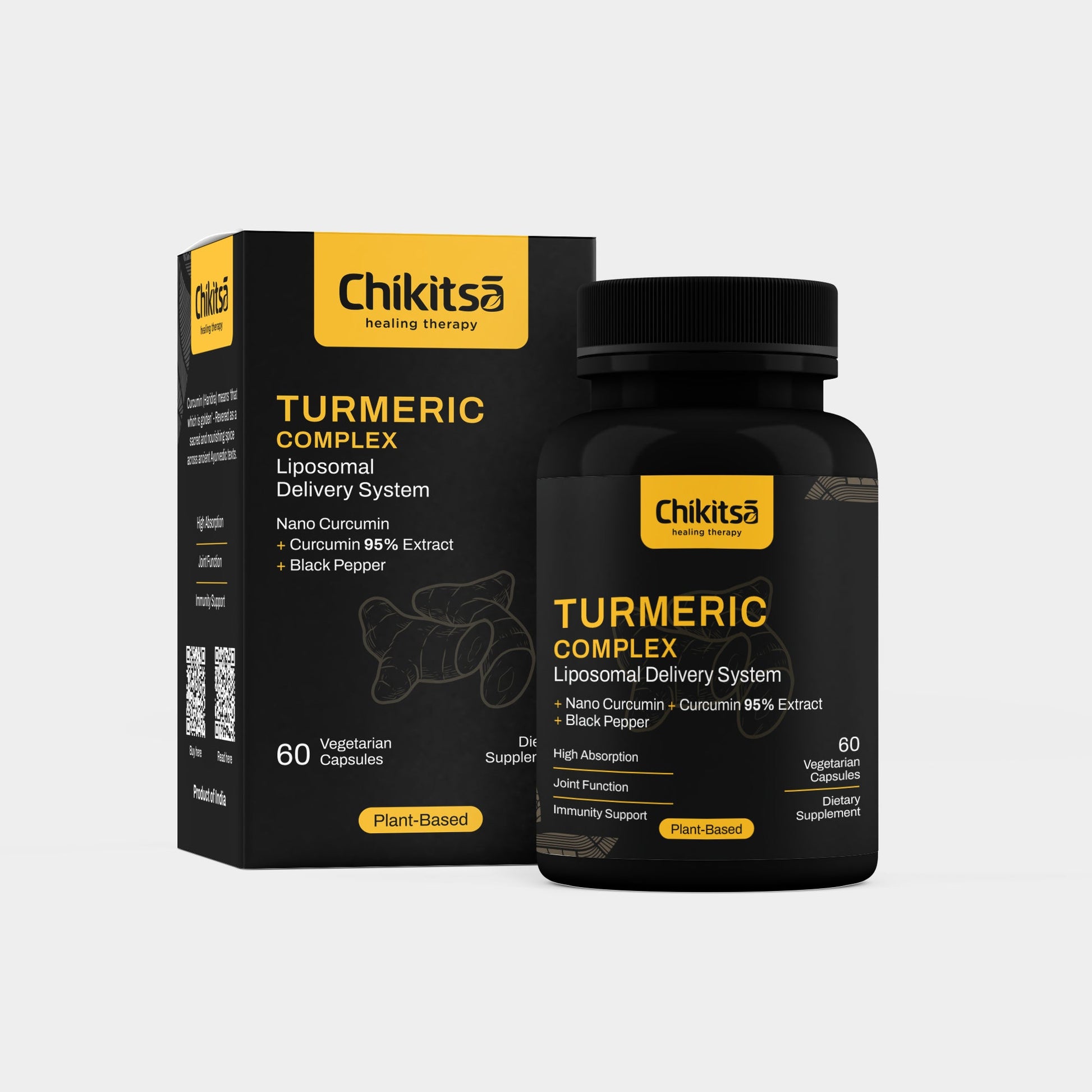 Liposomal Turmeric with Nano Curcumin & Black Pepper – 510mg - Vegan America