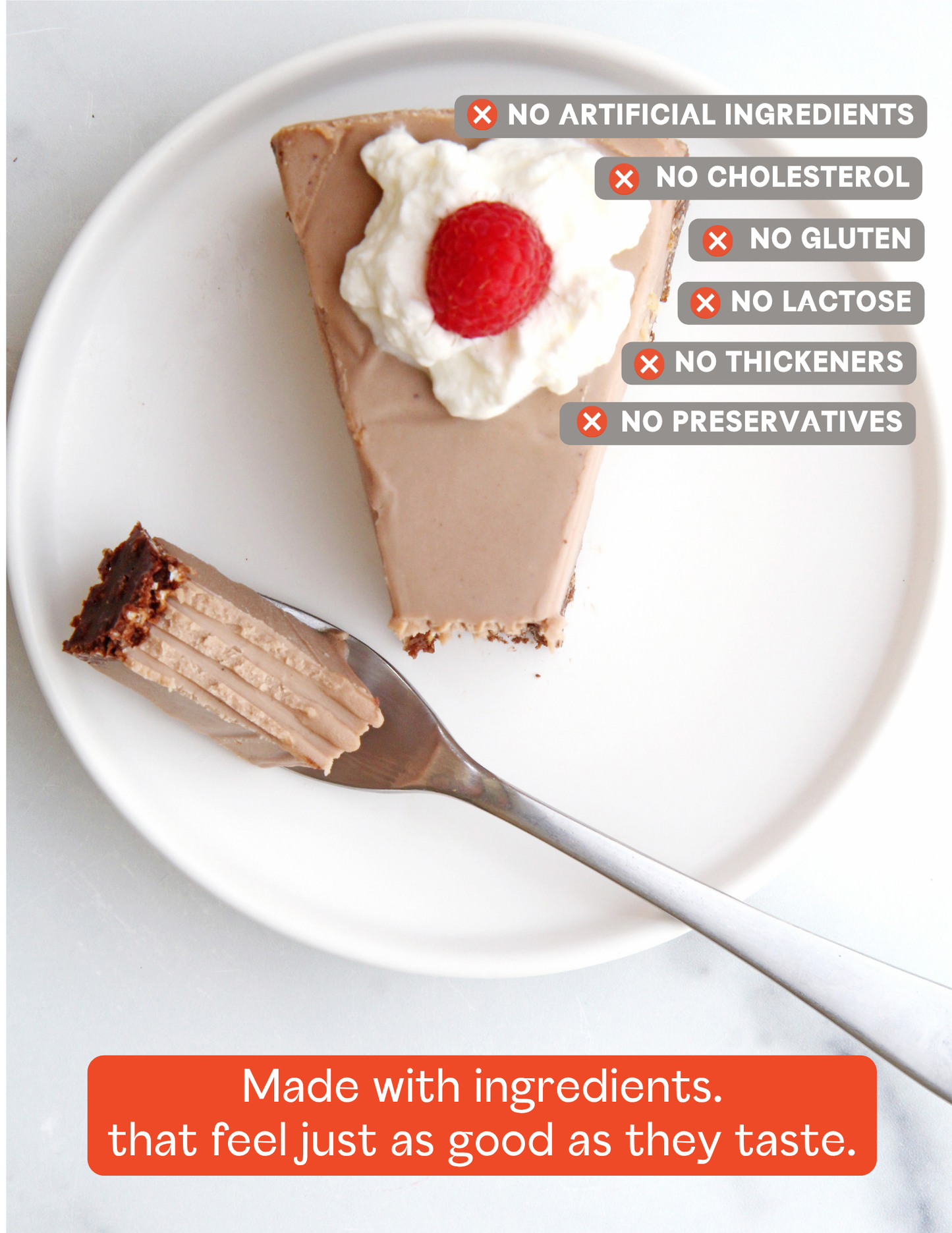 Chocolate Cheesecake Slice