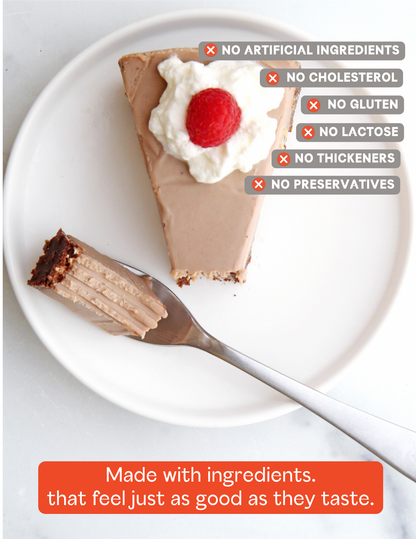 Chocolate Cheesecake Slice