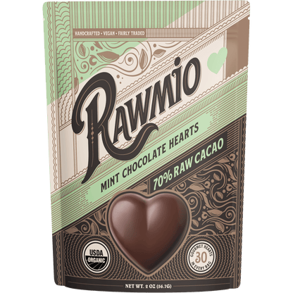 Raw Mint Chocolate Hearts - Vegan America