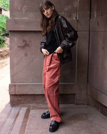 Chunky Loafers Black Grape Leather Loafers - Vegan America