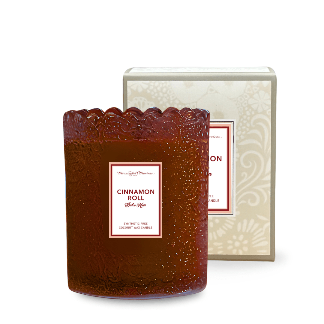 Cinnamon Roll Natural Candle 8oz Kaia Collection - Vegan America