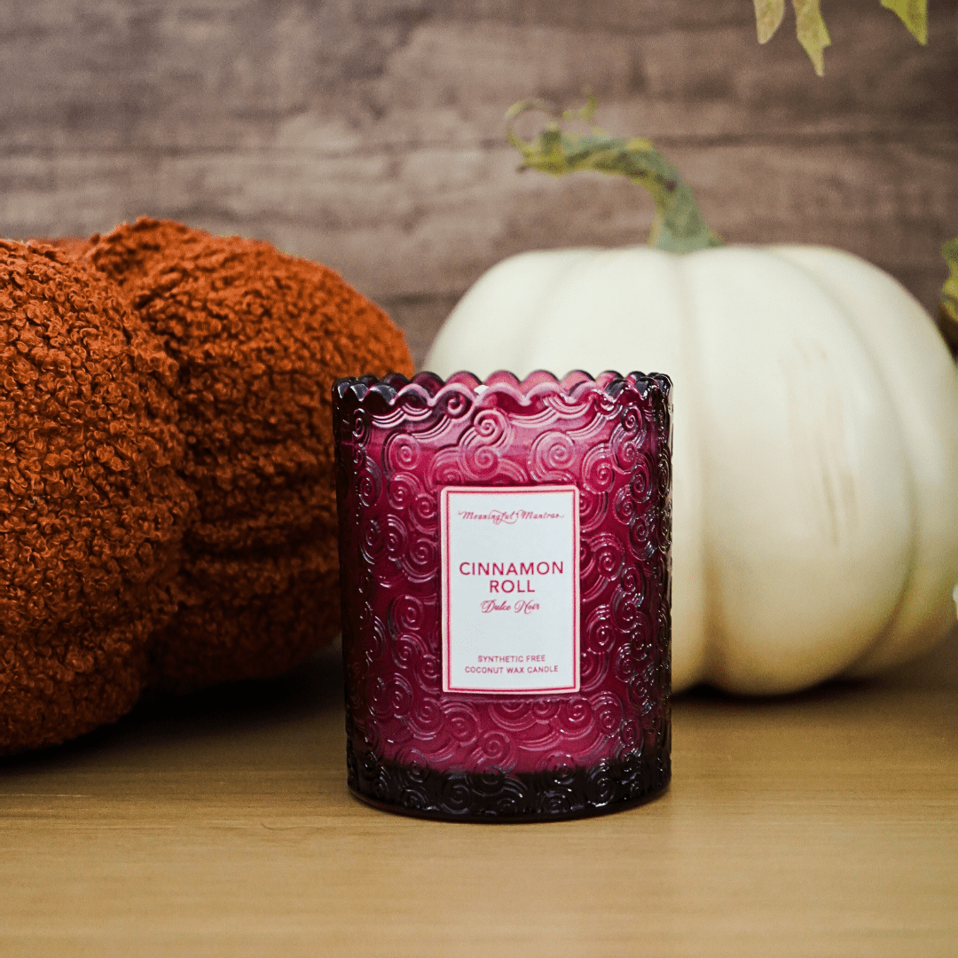 Cinnamon Roll Natural Candle 8oz Kaia Collection - Vegan America