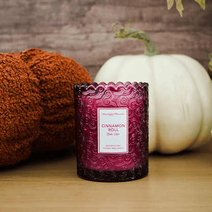 Cinnamon Roll Natural Candle 8oz Kaia Collection - Vegan America
