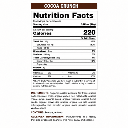 Cocoa Crunch Power Bites - Vegan America
