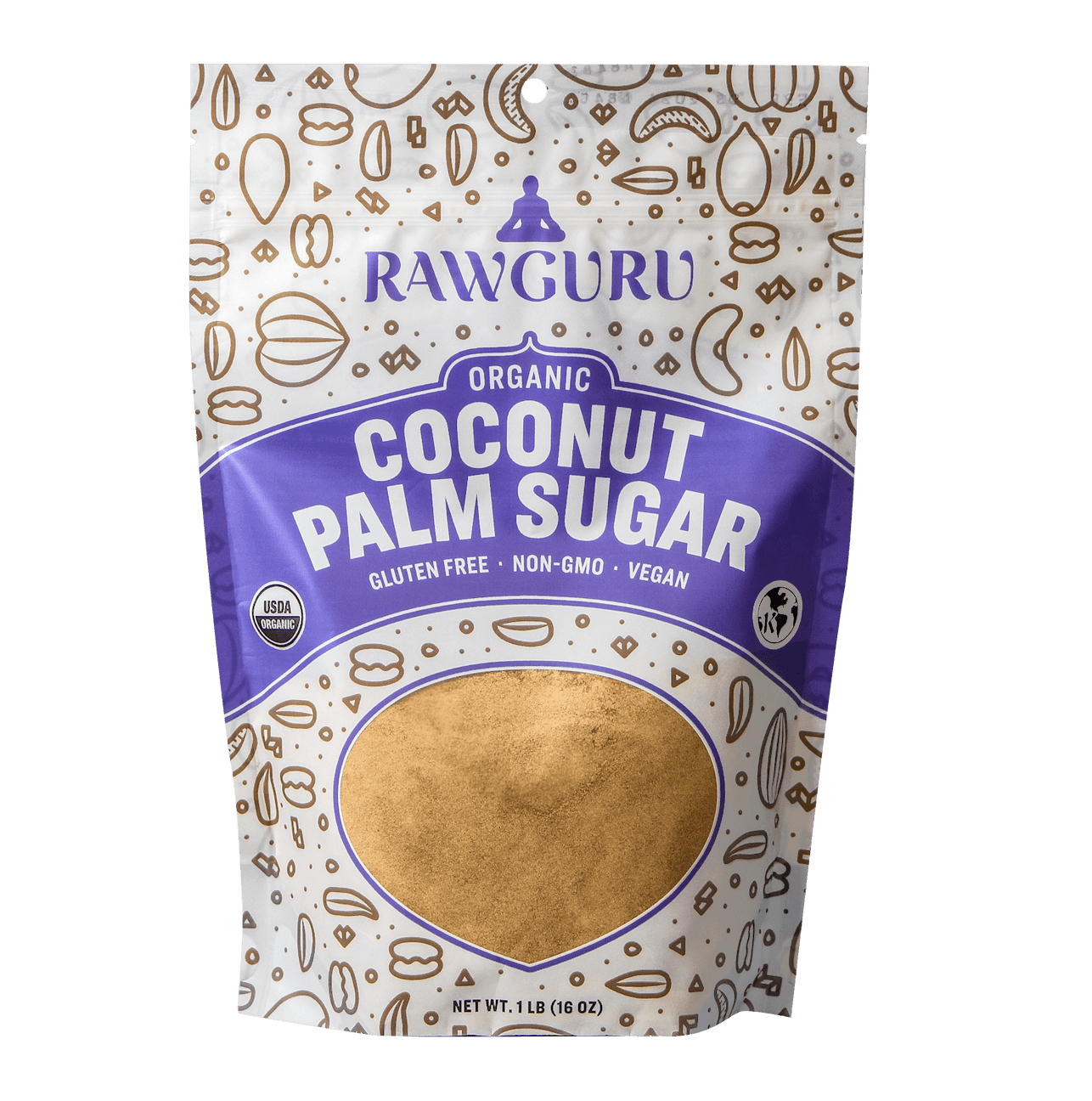 RawGuru Organic Bali Coconut Sugar | 16 oz - Vegan America