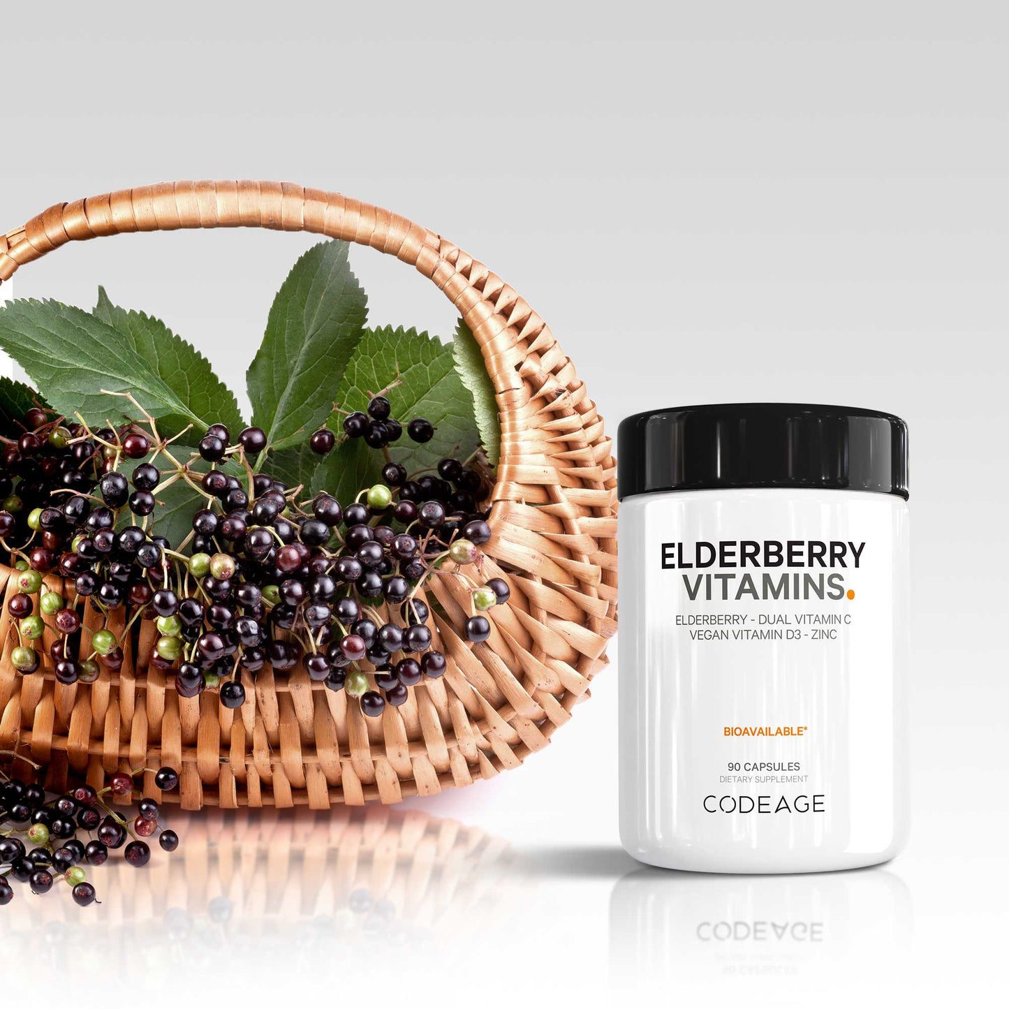 Organic Black Elderberry Vitamins Capsules