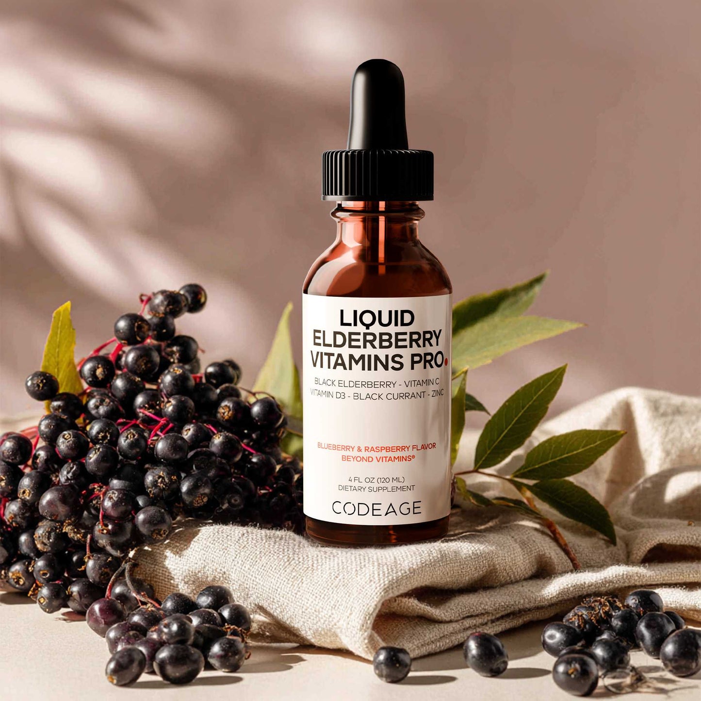 Organic Black Elderberry Liquid Syrup