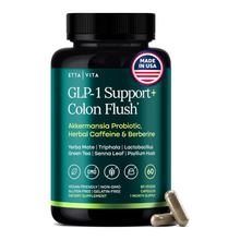 GLP-1 Support + Triphala Colon Cleanse – Weight Loss, Gut Health & Energy – Hunger Control & Fat Burner – Berberine, Akkermansia Probiotic, Yerba Mate, Psyllium Husk, Senna Leaf for Women & Men 60ct