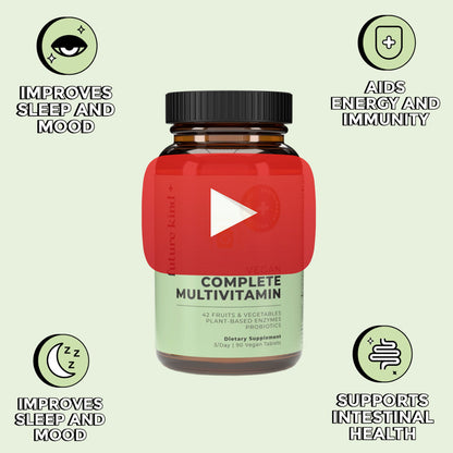 Vegan Complete Multivitamin (Vitamins + Probiotic + Enzymes)