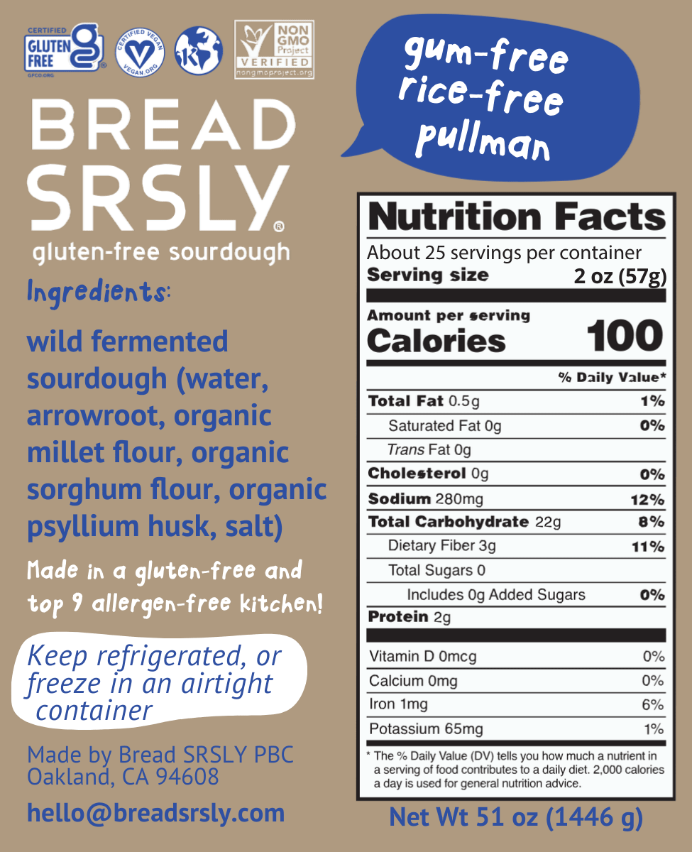 Gum-Free, Rice-Free Sourdough Value Pack (2 XL Loaves) - Vegan America