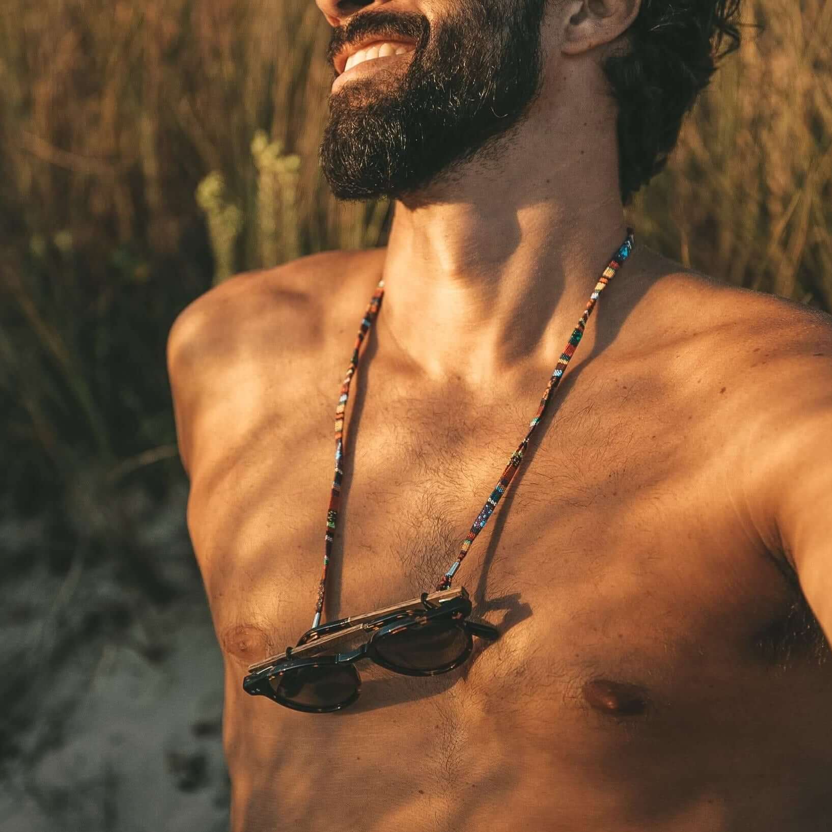 Black & White - Boho Sunglasses Strap - Vegan America