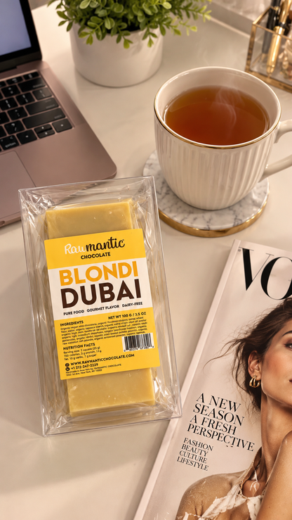 Vegan BLONDIE DUBAI White Chocolate Bar, Pistachio Knafeh 90g
