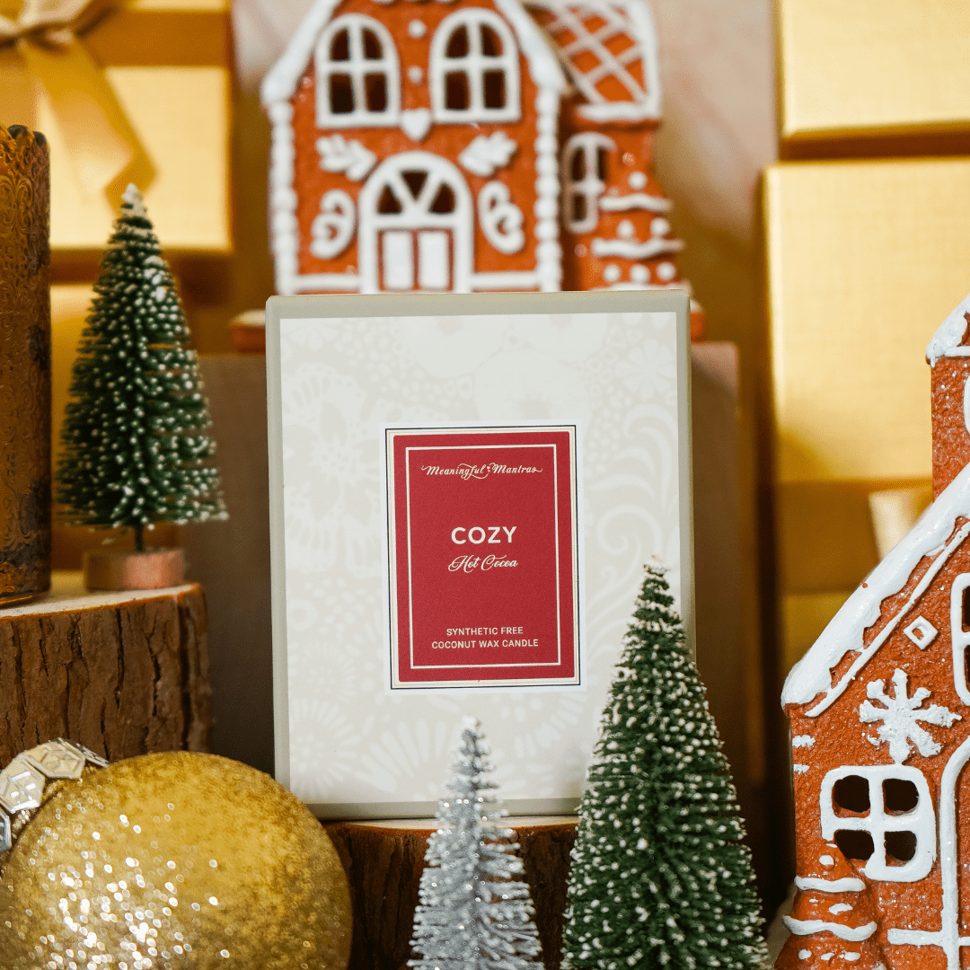 Cozy Hot Cocoa Natural Candle 8oz Kaia Collection - Vegan America