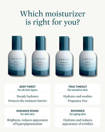 True Timeout Vetiver Root + Calming Botanicals Moisturizer for Sensitive Skin