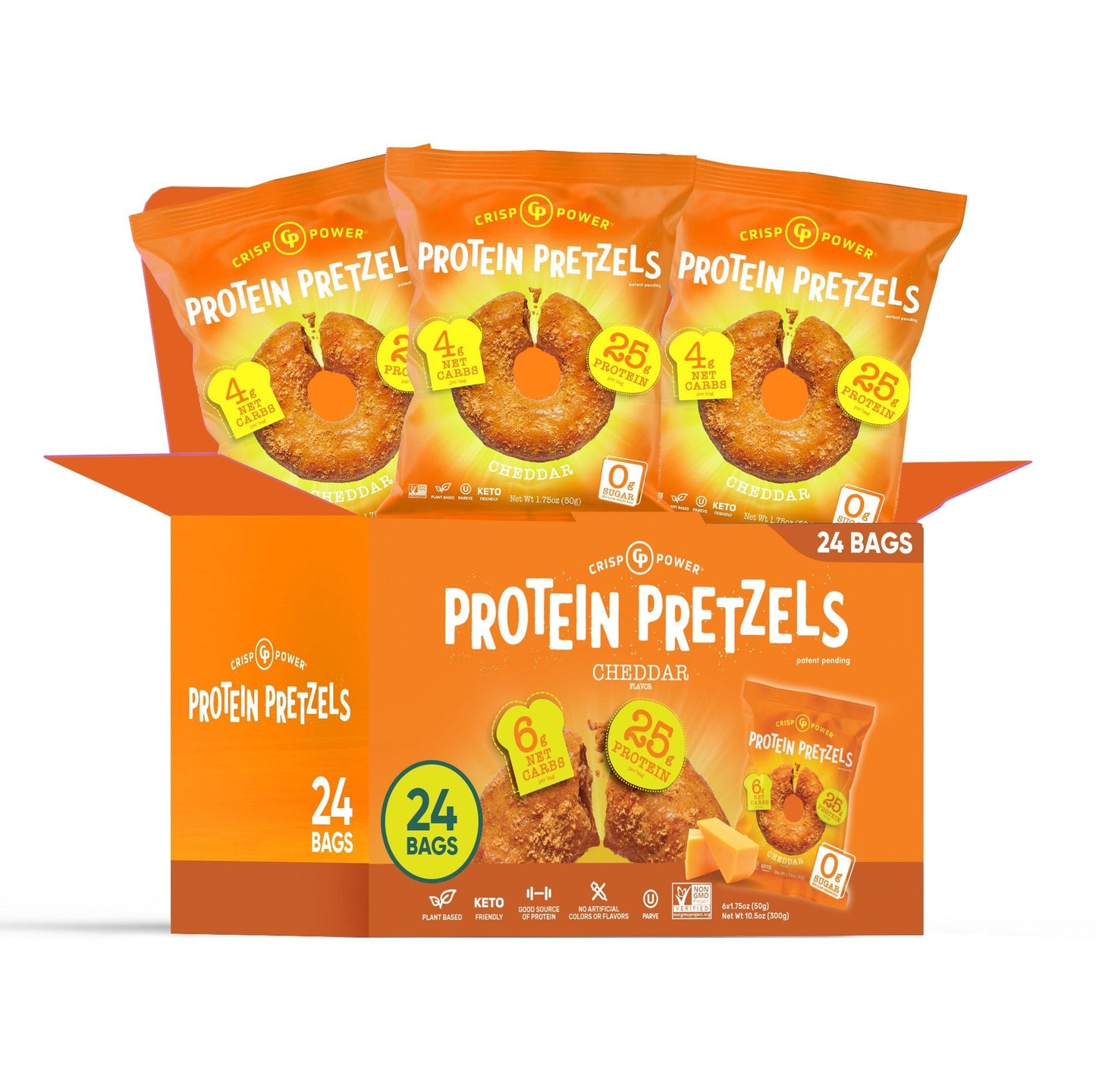 Cheddar - Protein Pretzels - Vegan America